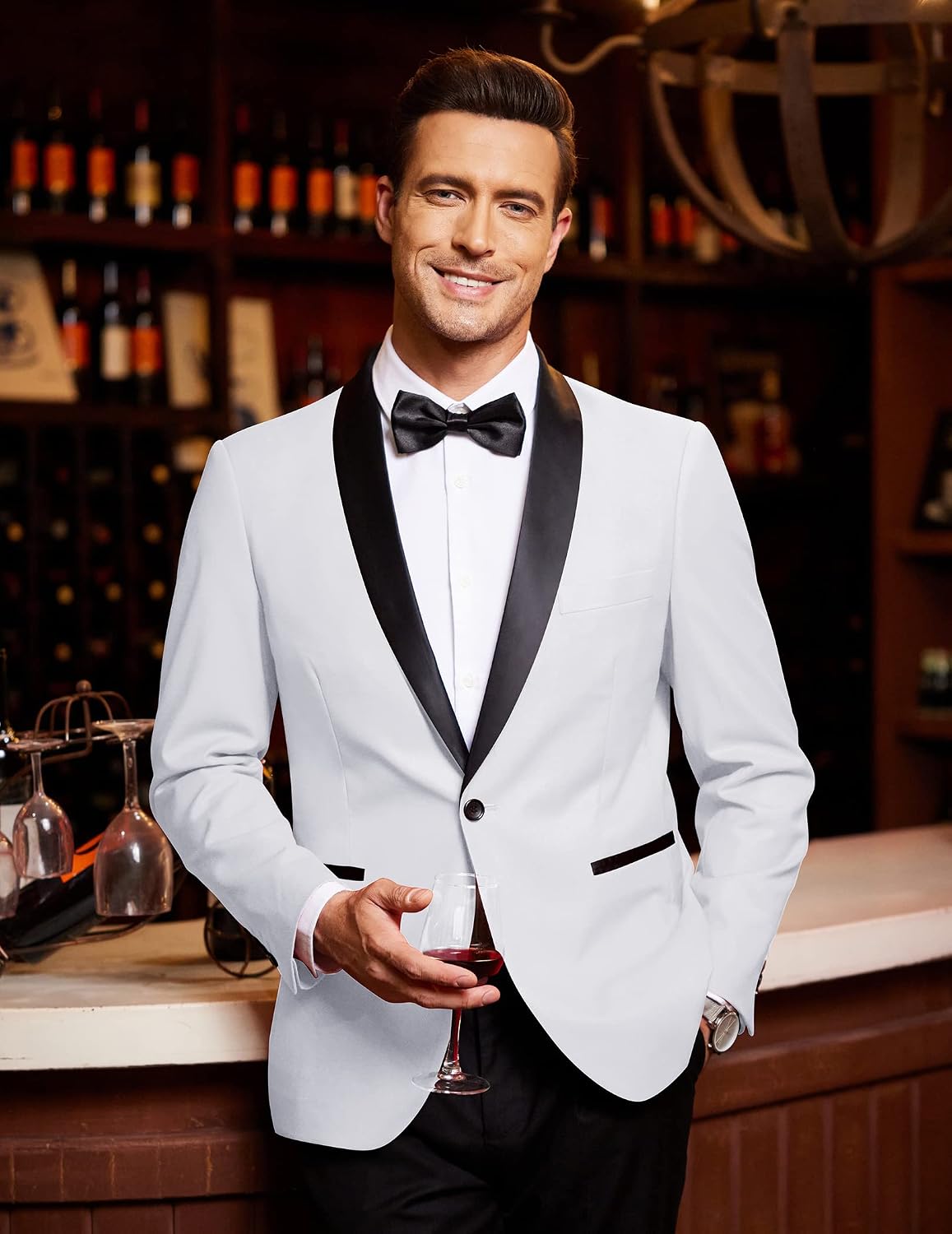 Thumbnail 2 de COOFANDY tuxedo jacket for wedding 1-button