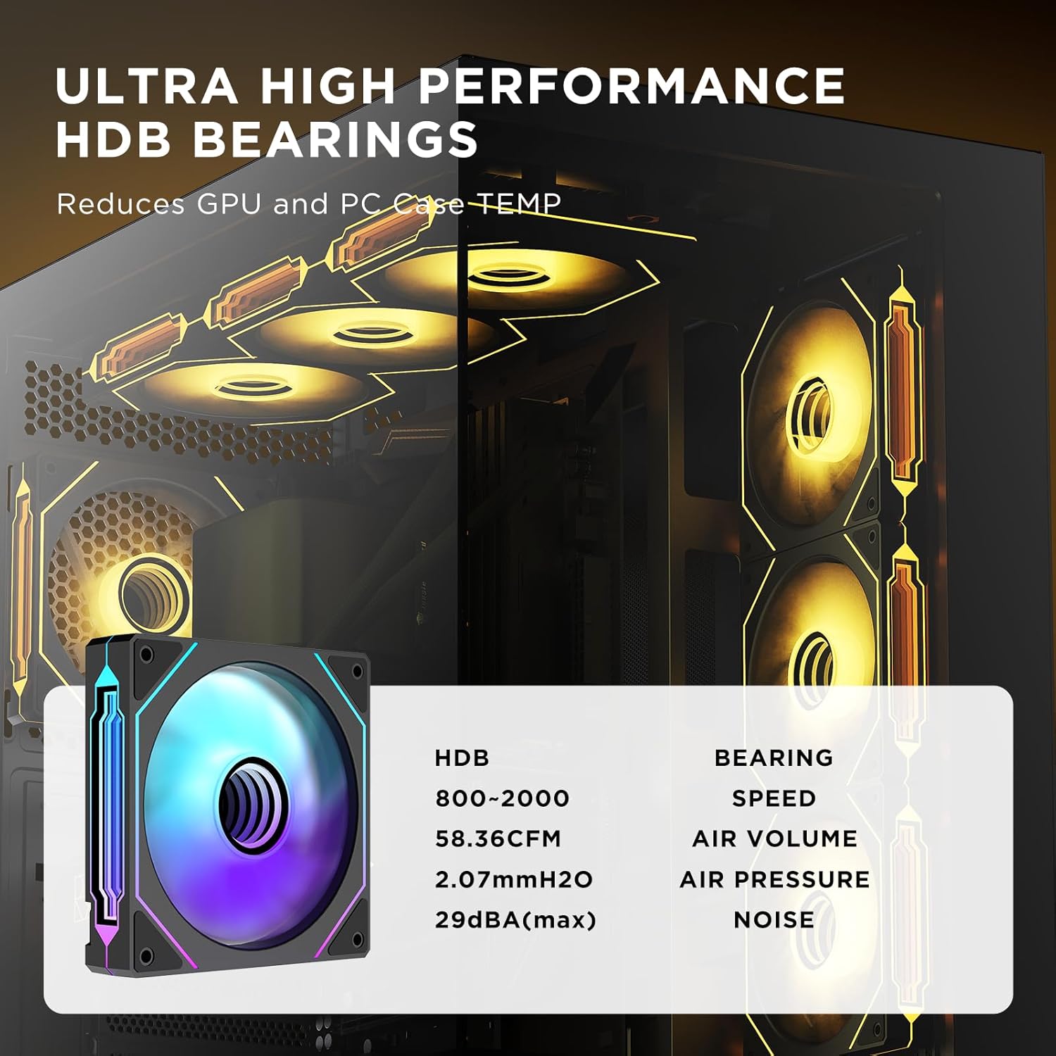Thumbnail 2 de TZMRIT Prism 4 Pro RGB Lüfter 120mm