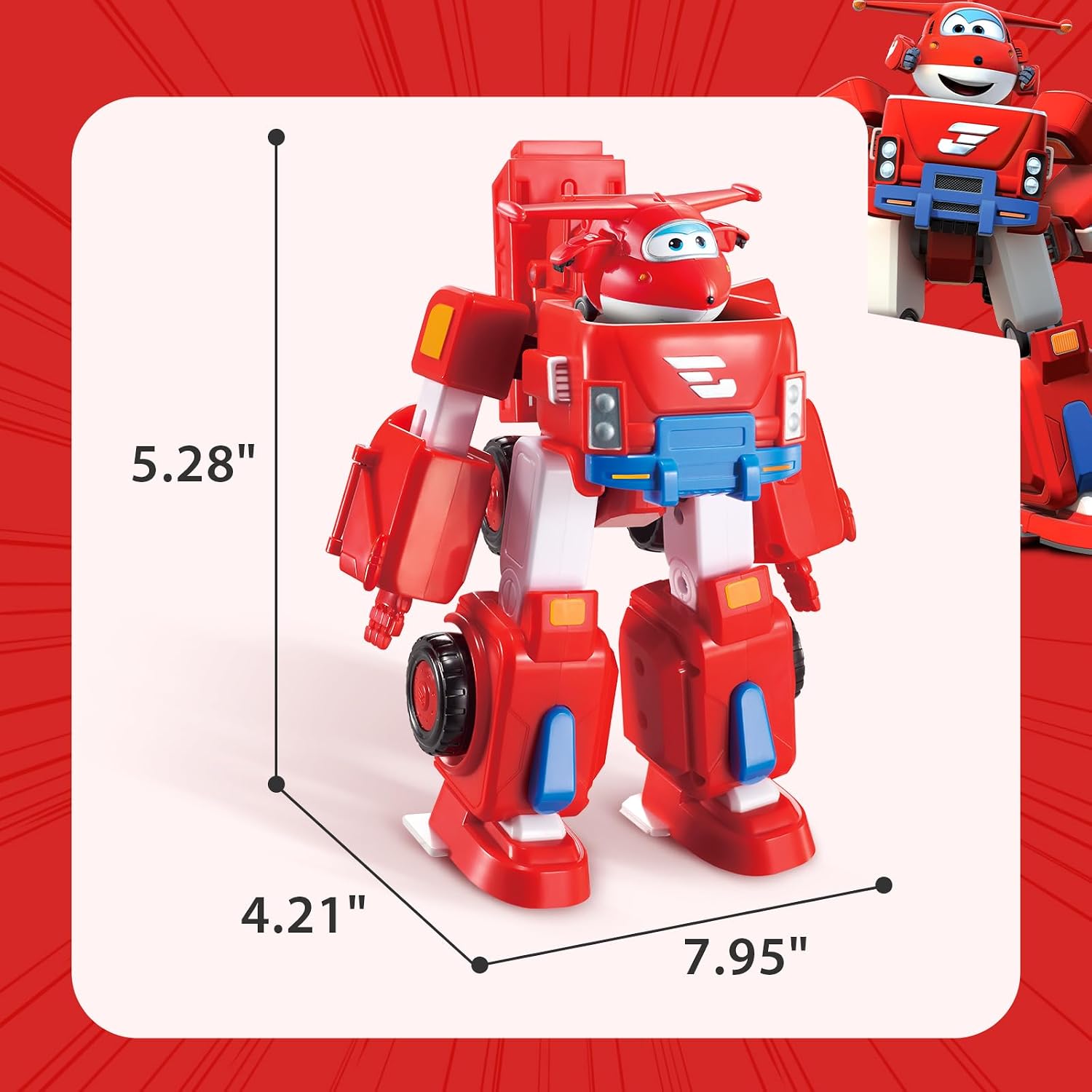 Thumbnail 5 de Super Wings Macchinine Giocattolo 18cm per bambini