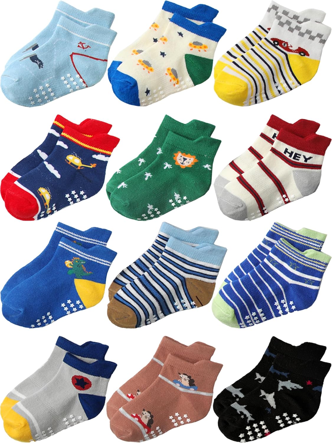 Detalle de Aroveea Toddler Socks, 12-Pack