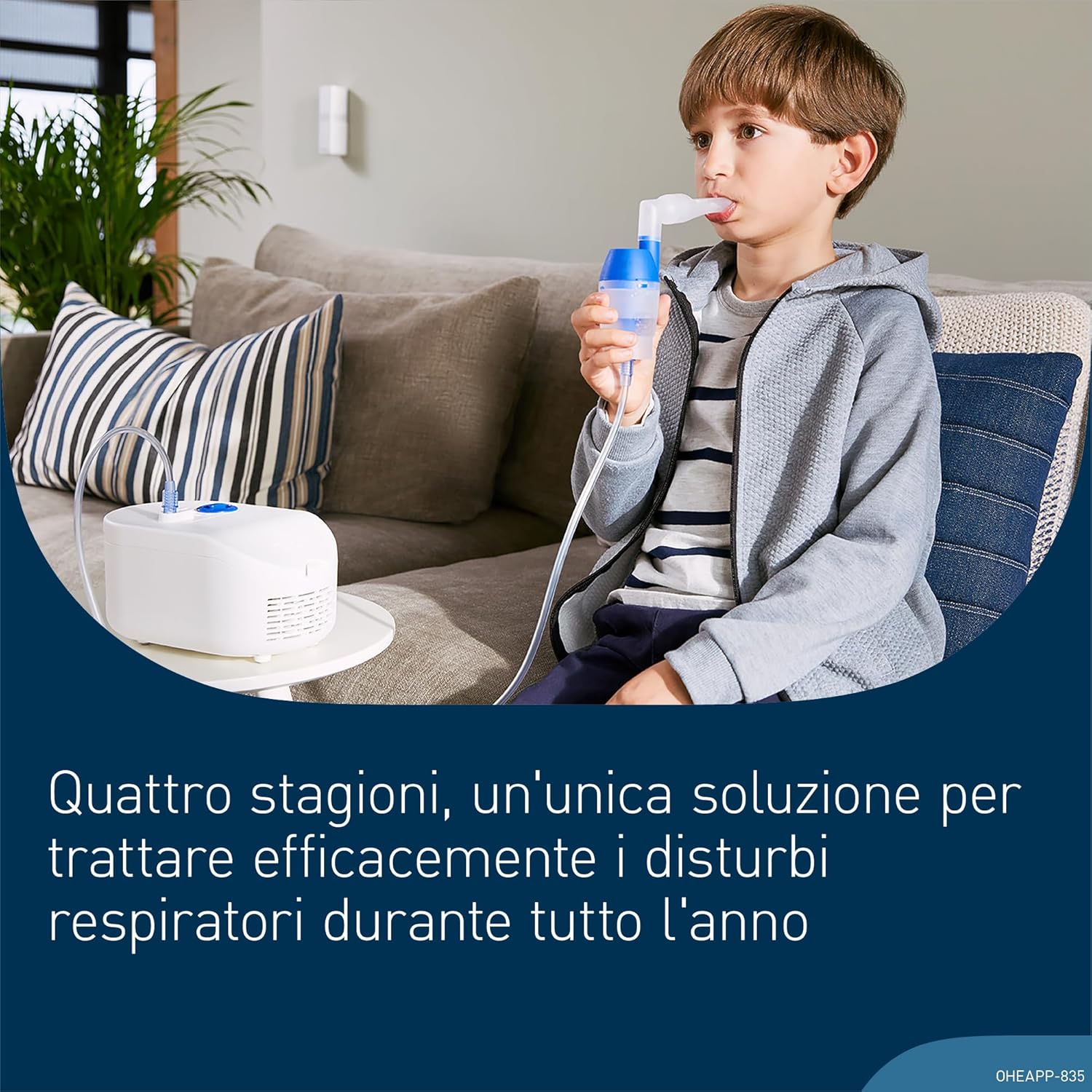 Detalle de OMRON X102 Total macchina aerosol per adulti e bambini con doccia nasale
