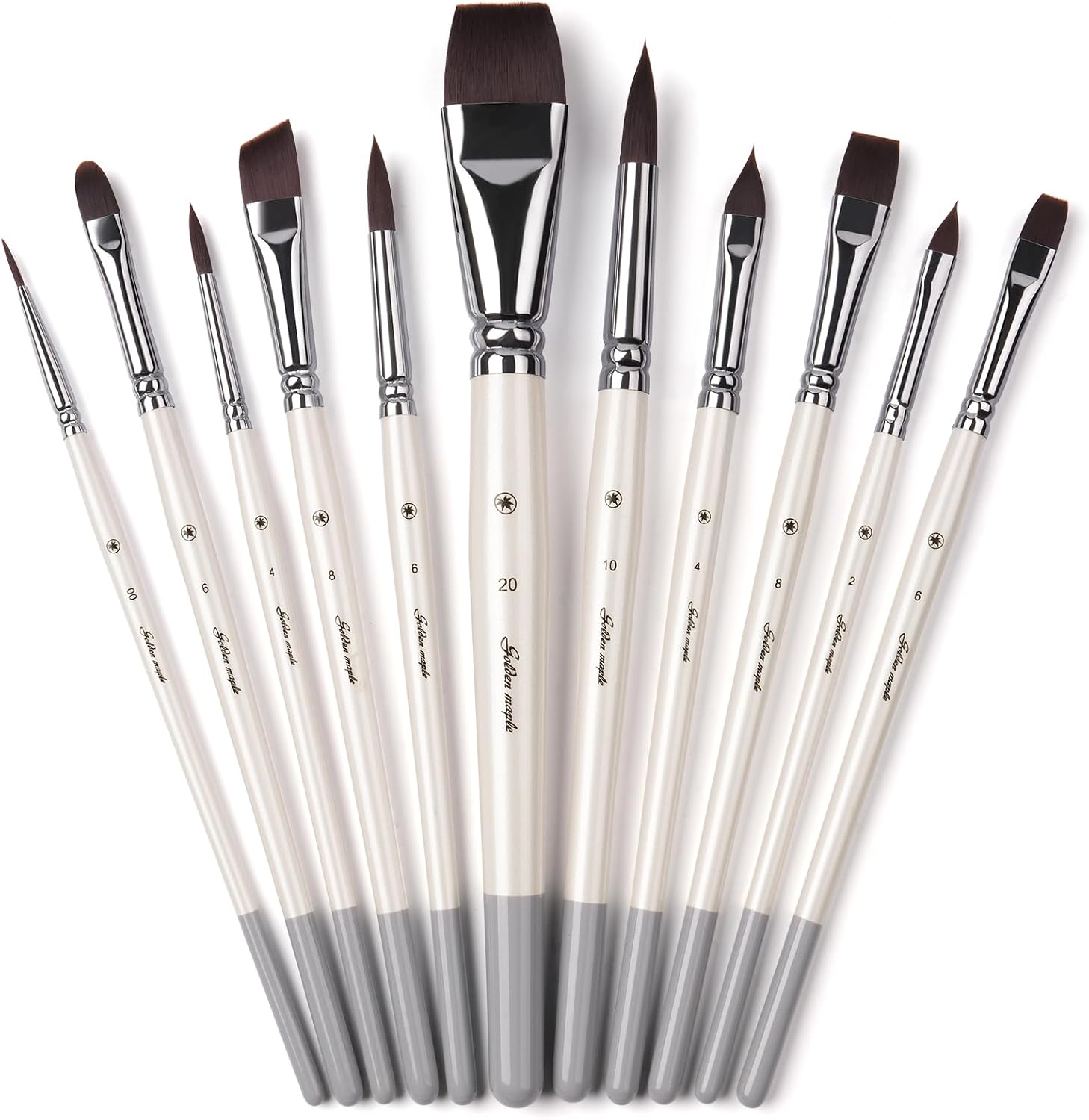 Thumbnail 5 de Golden Maple 1 Artist Acrylic Paint Brush Set, 11-Piece Nylon Brushes