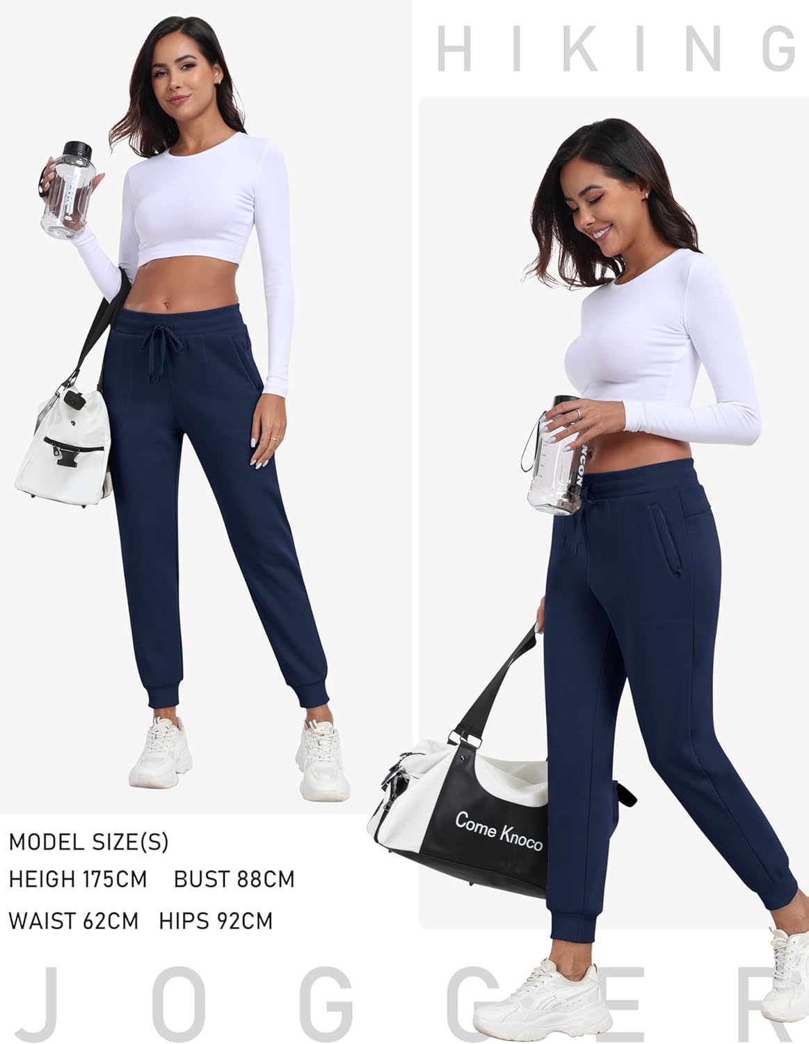 Thumbnail 5 de Pantalon cargo jogging femme MoFiz : chaud, respirant et imperméable avec poches zippées