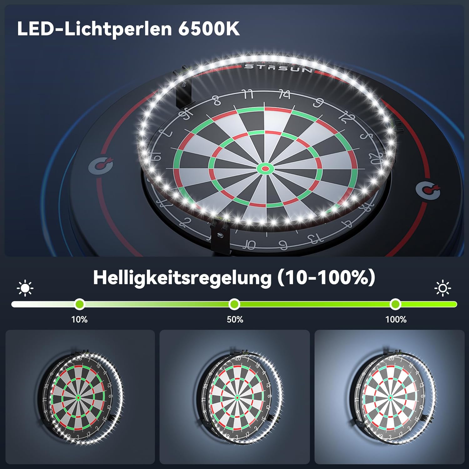 Thumbnail 1 de STASUN 360°Dart Beleuchtung 12W