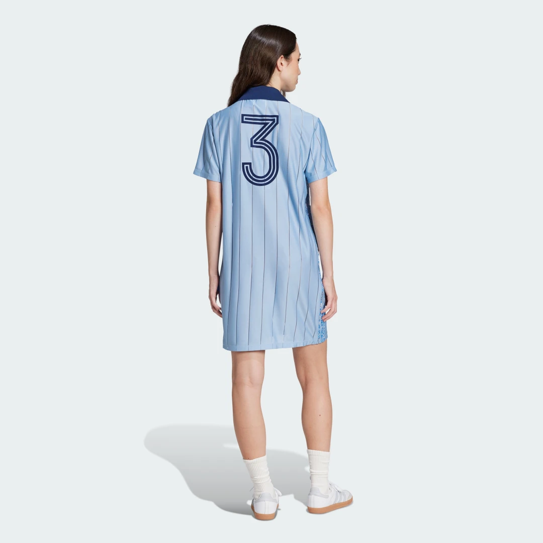 Thumbnail 1 de Vestido tonal de fútbol adidas Originals x Liberty London – azul