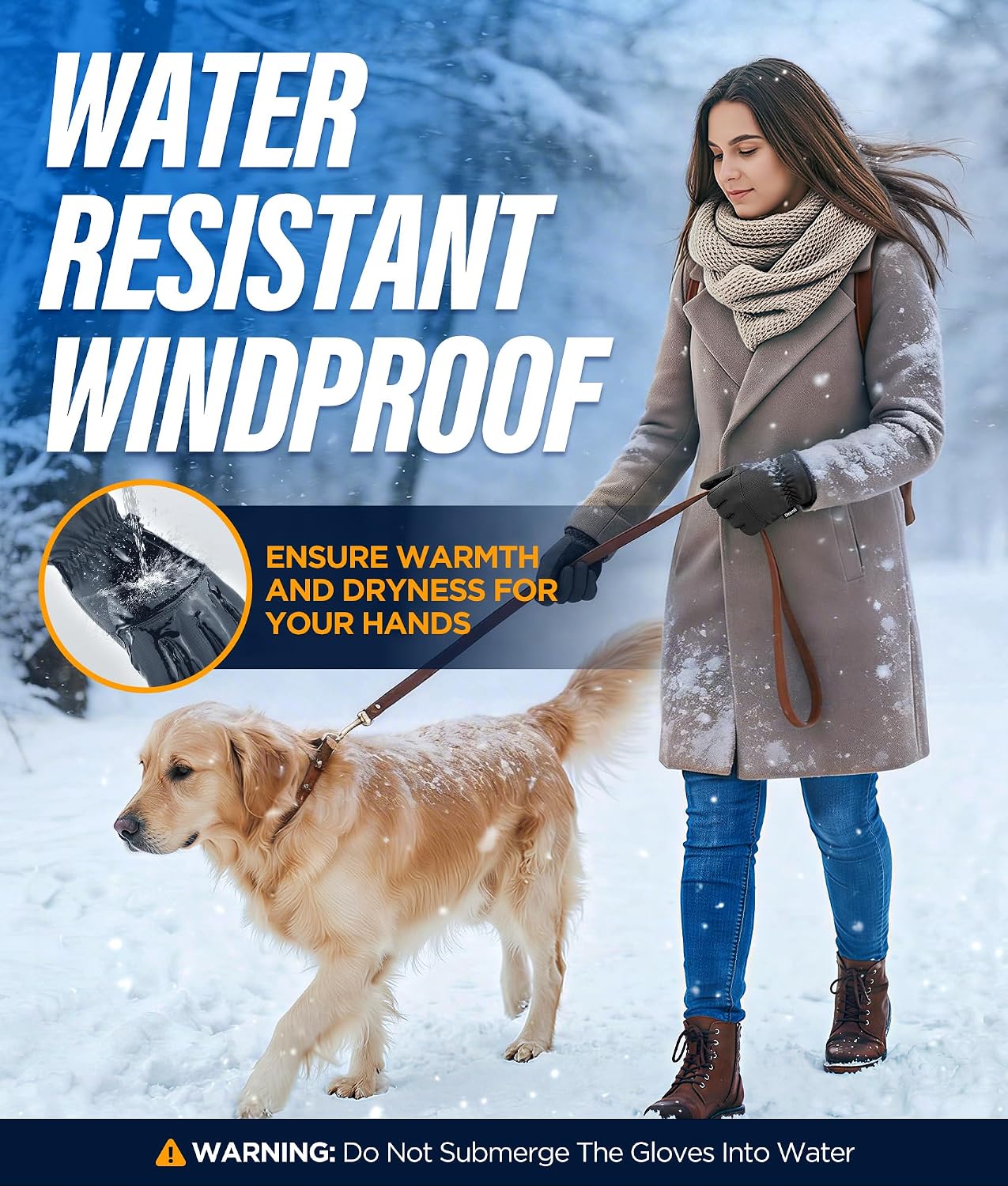 Thumbnail 2 de Deemii Winter Gloves Touchscreen, -15℉