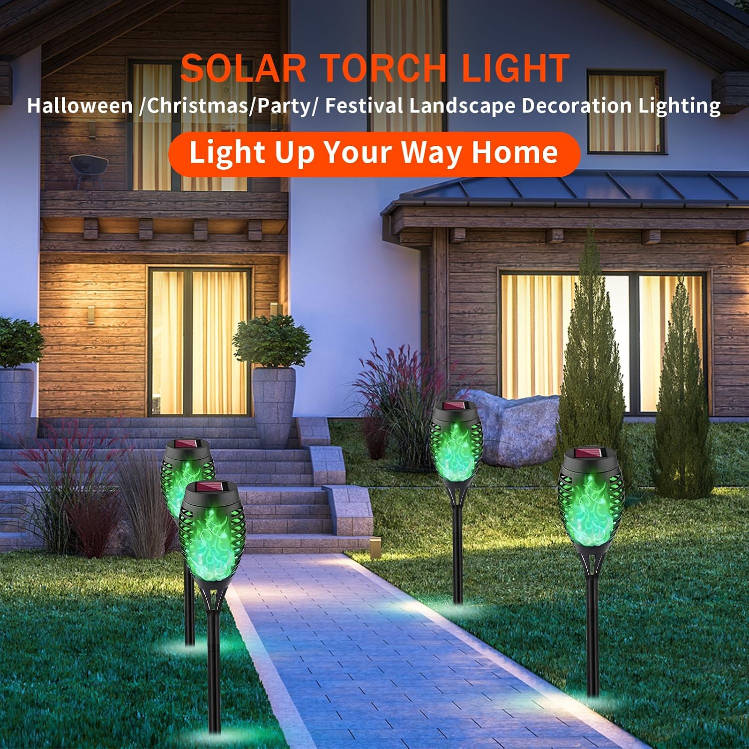 Thumbnail 5 de Solar Torch Lights 8-Pack