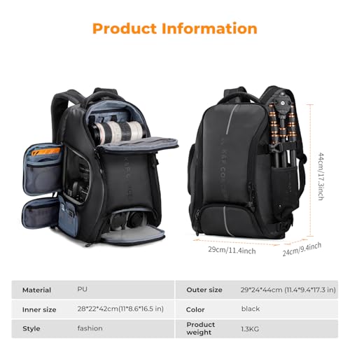 Thumbnail 6 de K&F CONCEPT sac à dos photo 25 L