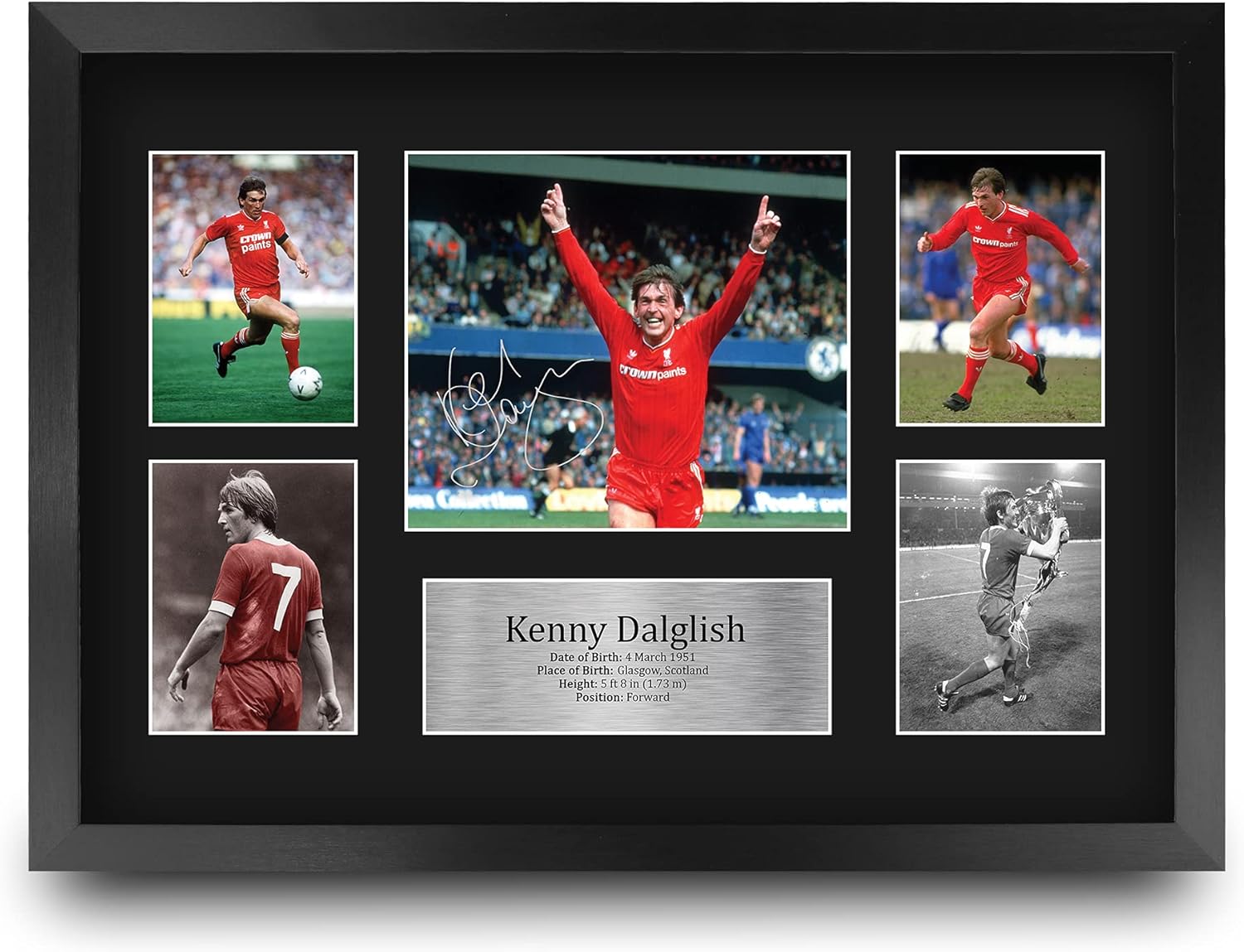 Thumbnail 2 de Kenny Dalglish Liverpool A4 portrait framed signed autograph style picture by HWC Trading