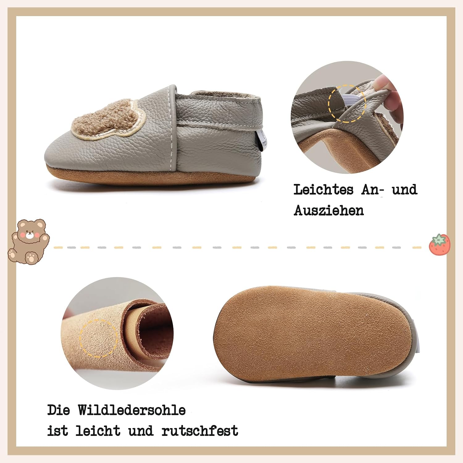 Thumbnail 4 de IceUnicorn Krabbelschuhe Baby Lauflernschuhe