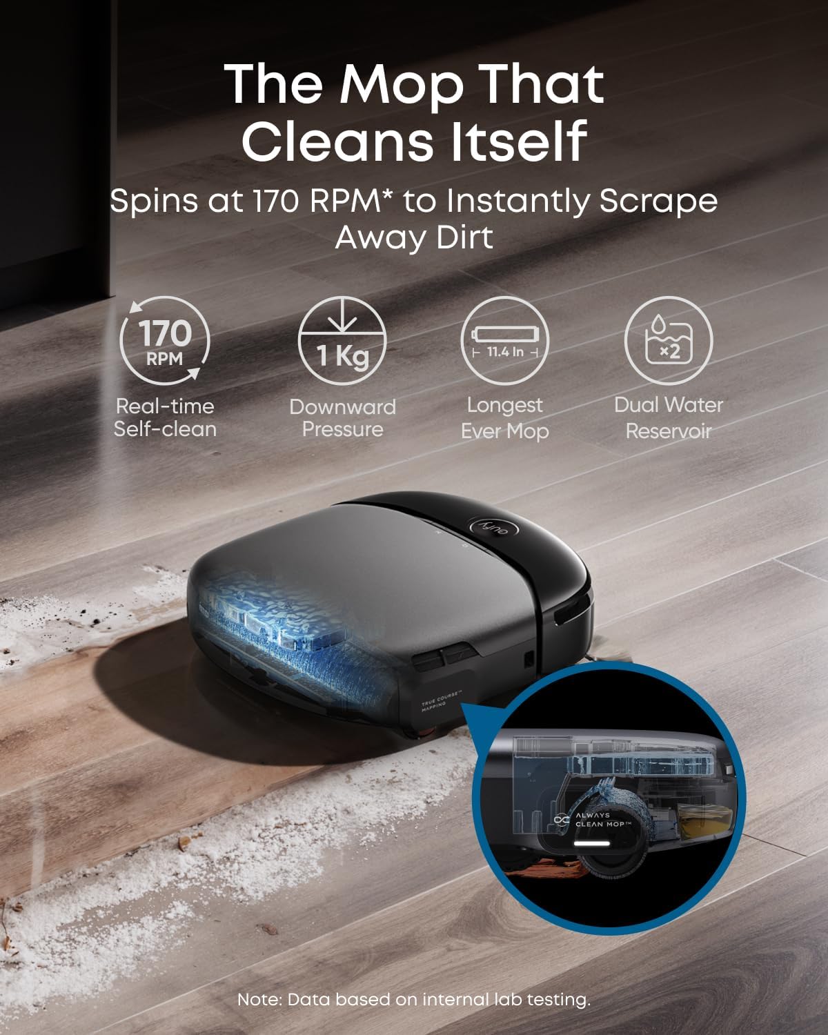 Detalle 2 de eufy T2080 S1 Pro Robot Vacuum and Mop with HydroJet, 8,000 Pa Suction