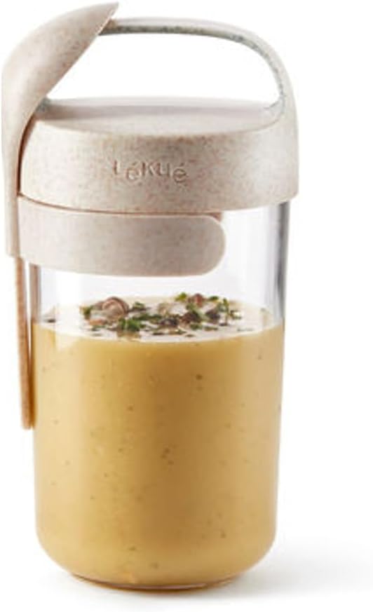 Detalle 2 de Lékué Jar To Go Organic 600 ml, Hermética y Práctica 🥙