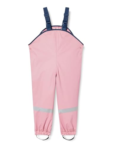 Detalle de Playshoes Matschhose Regenlatzhose Ungefüttert – Unisex Kinder Regenhose Rosa Pastell 80
