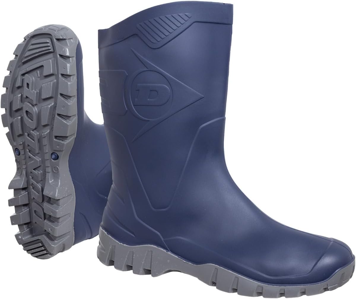DUNLOP Dee Gummistiefel, Halbhohe Regenstiefel Grün, Größe 45 – Wasserdicht & Rutschfest