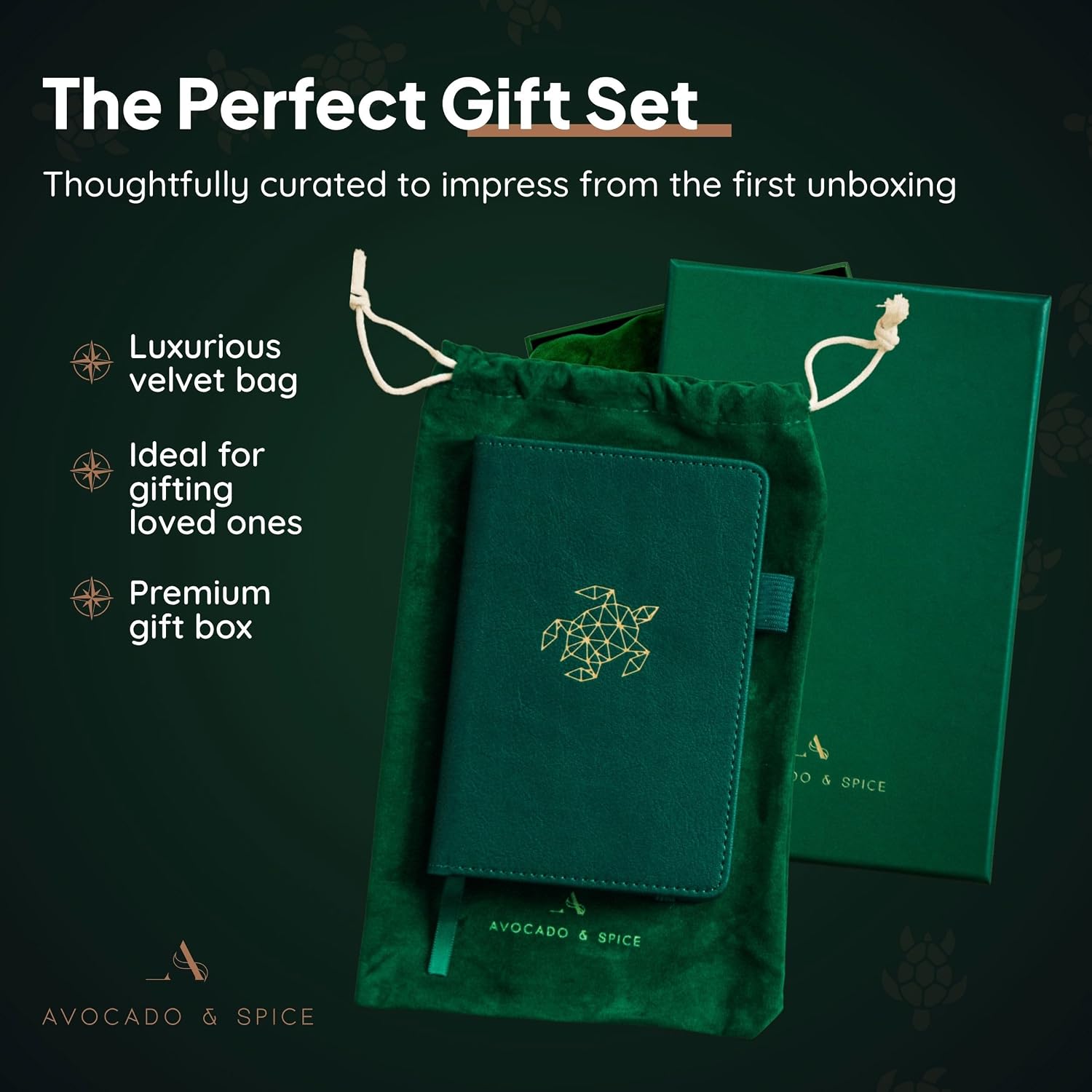 Thumbnail 3 de Small Notebook A6 by Avocado and Spice® — Gift-Ready Pocket Journal in Faux Leather