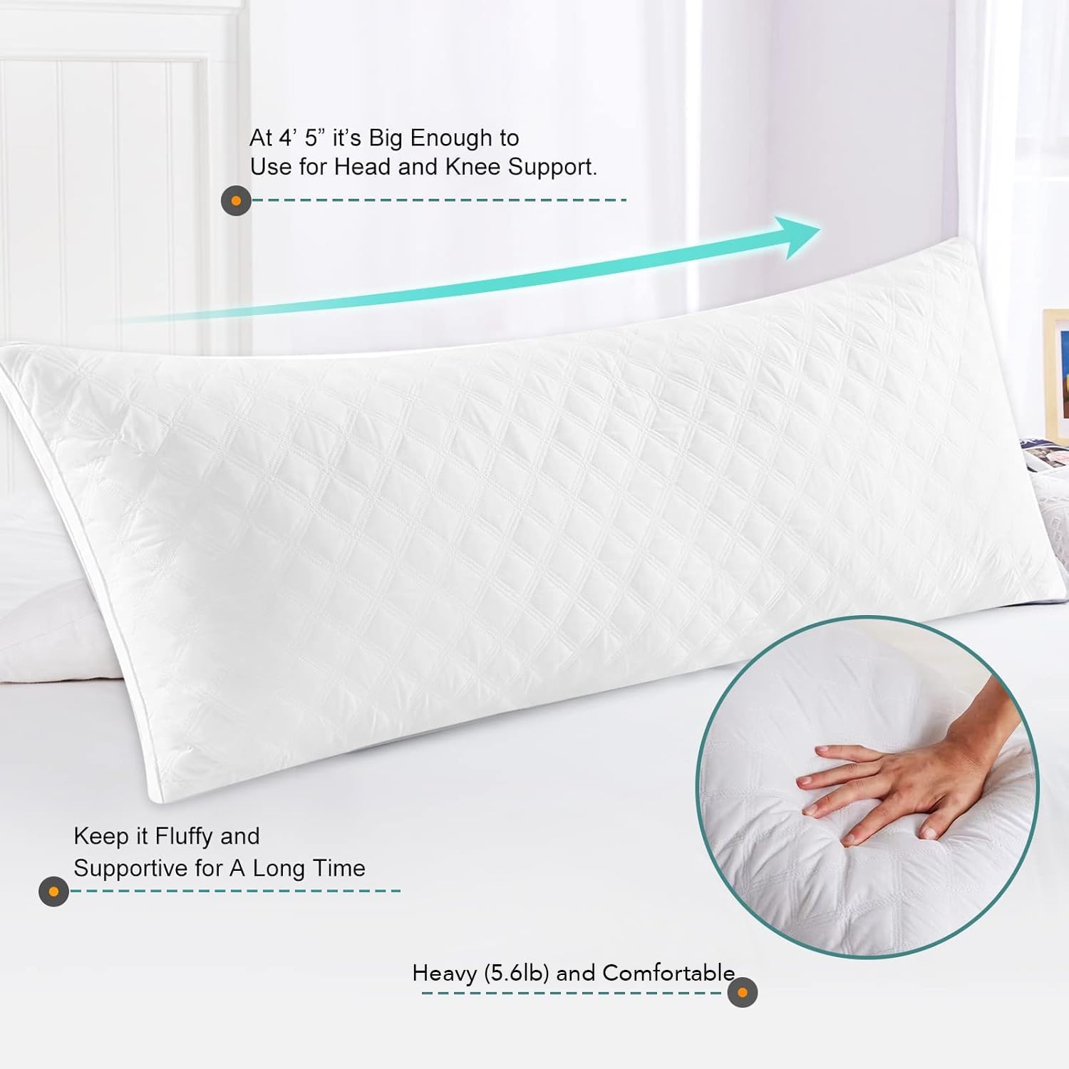 Thumbnail 5 de Oubonun Body Pillow with 7D Polyester Fill