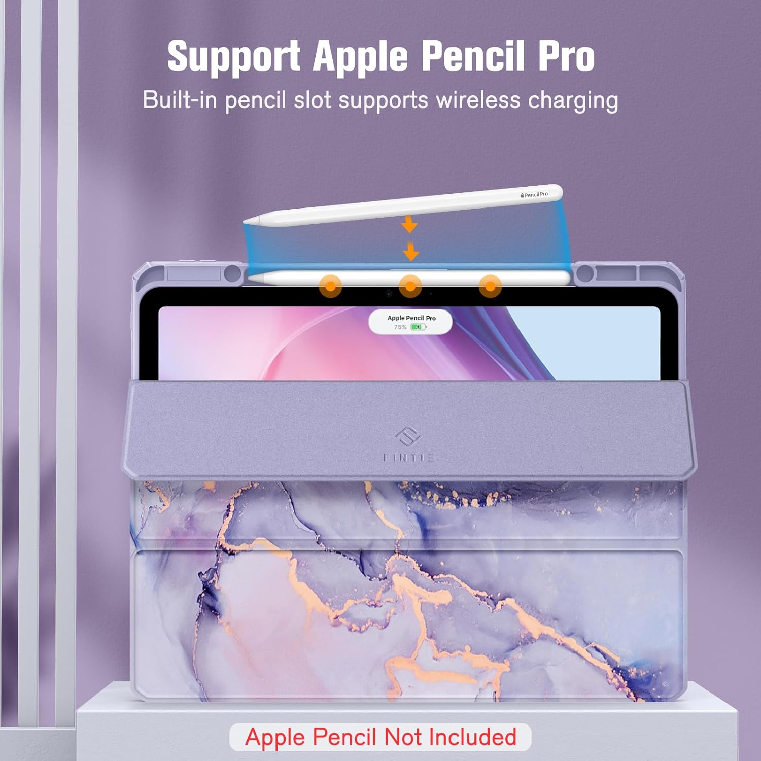Thumbnail 4 de FINTIE Hybrid Case for iPad Air 13-inch M4 (2026) / M3 (2025) / M2 (2024) with Built-in Pencil Holder