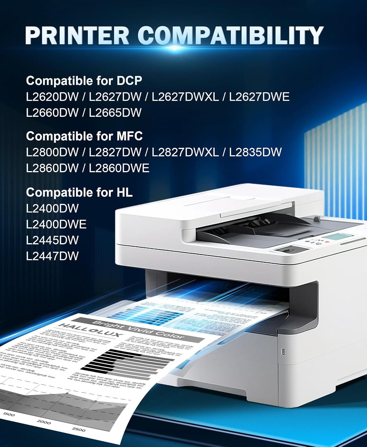 Detalle 2 de HALLOLUX TN2510 Toner 2er-Pack 🖨
