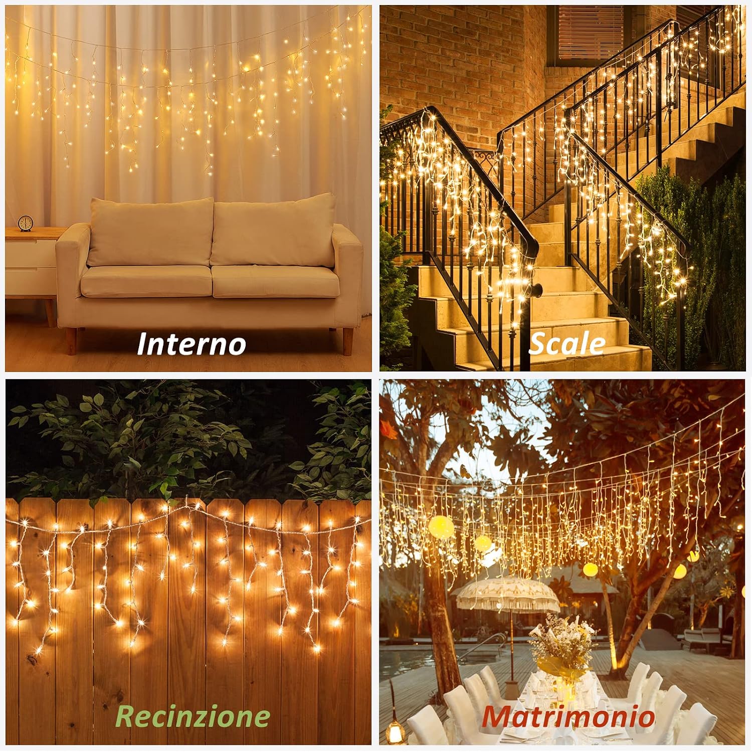 Detalle 2 de Zorela Luci Natale Cascata 10M 400 LED 🌟