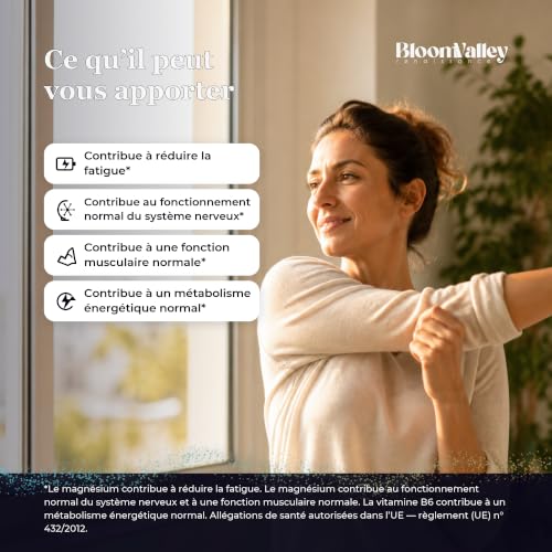Thumbnail 2 de MAGNÉSIUM BISGLYCINATE 300 mg avec Vitamine B6 – BloomValley, 180 comprimés