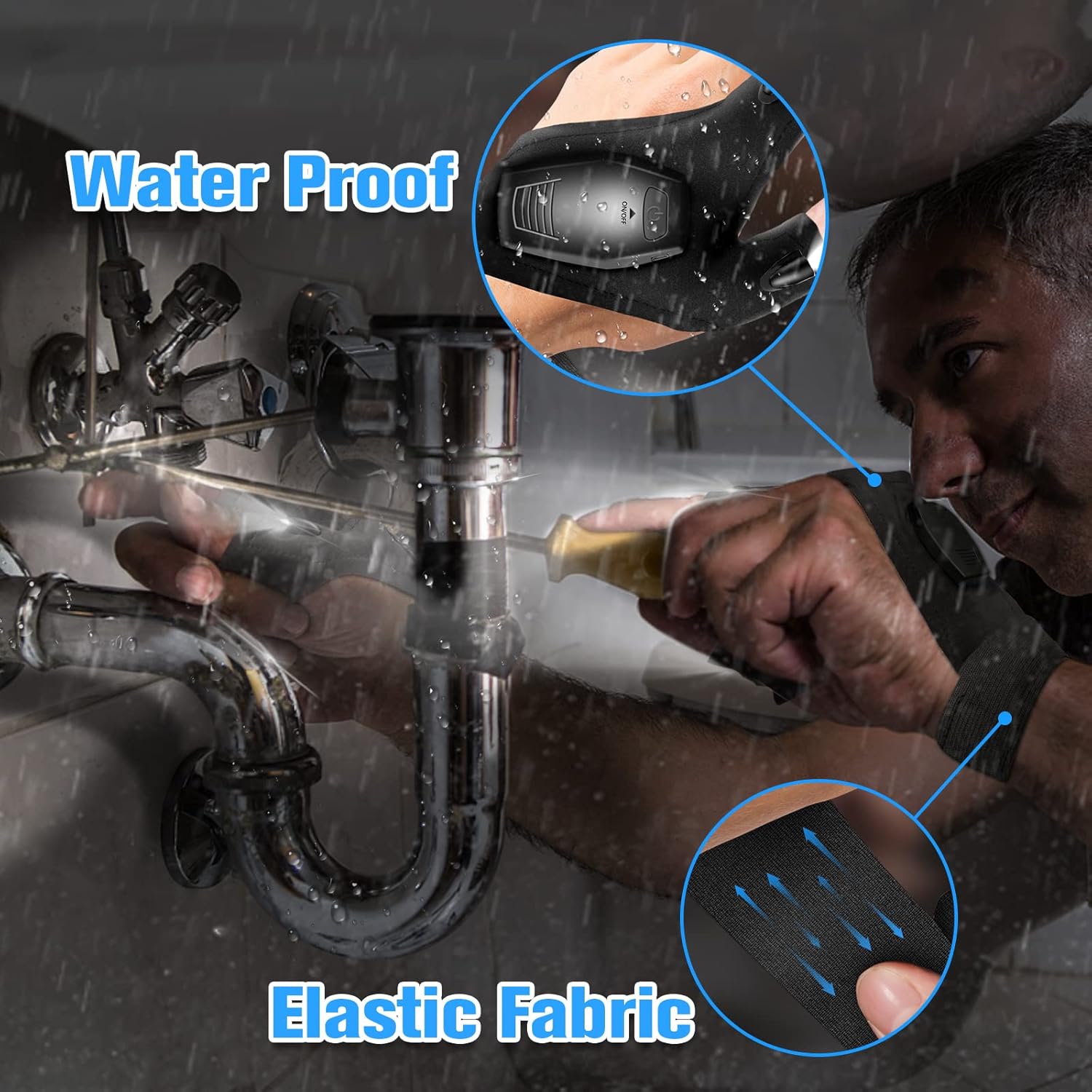 Thumbnail 6 de Hinshark Gants LED rechargeables 7-10h 🎣