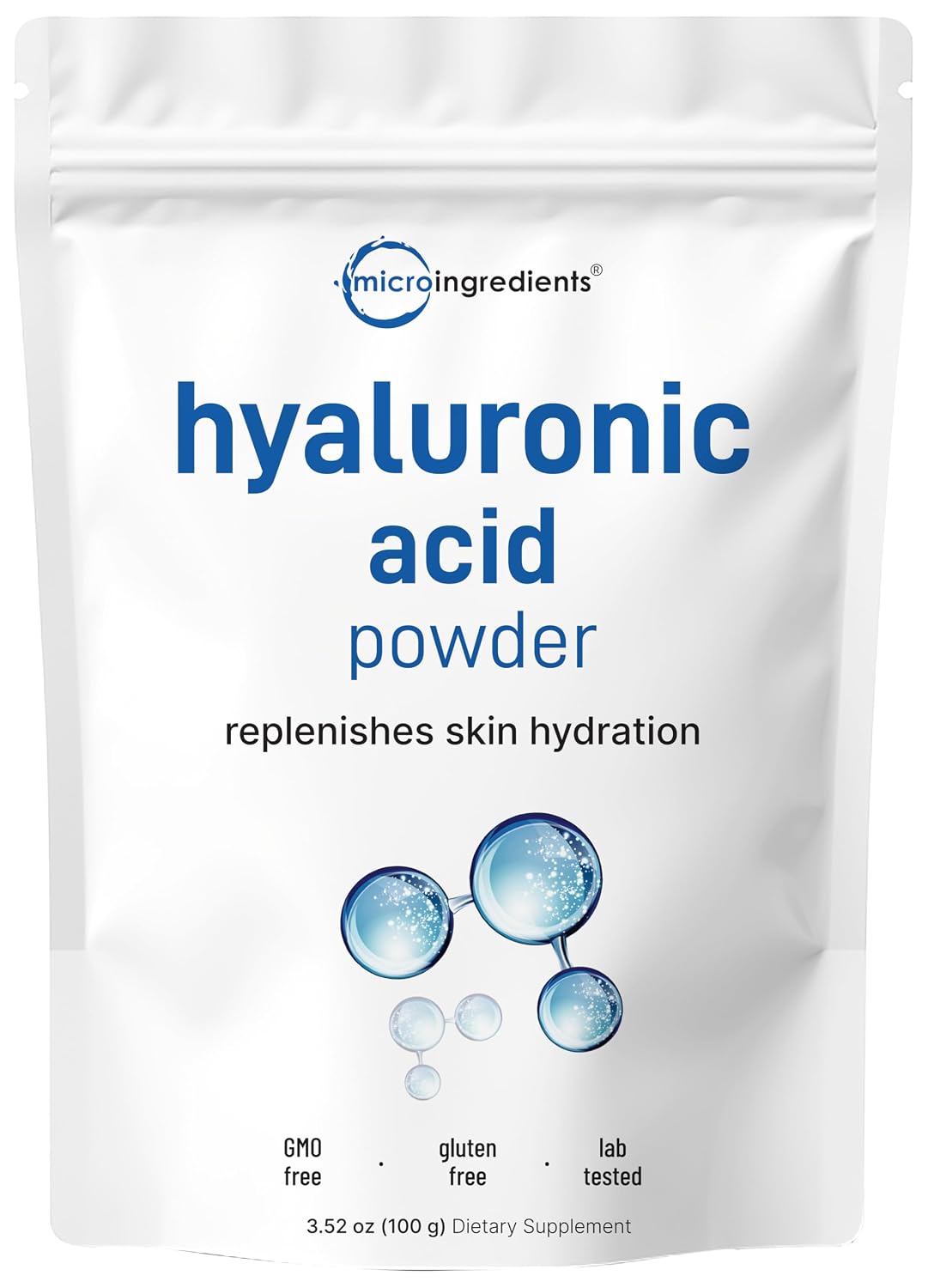 Detalle 1 de Micro Ingredients Hyaluronic Acid Powder 50 Grams
