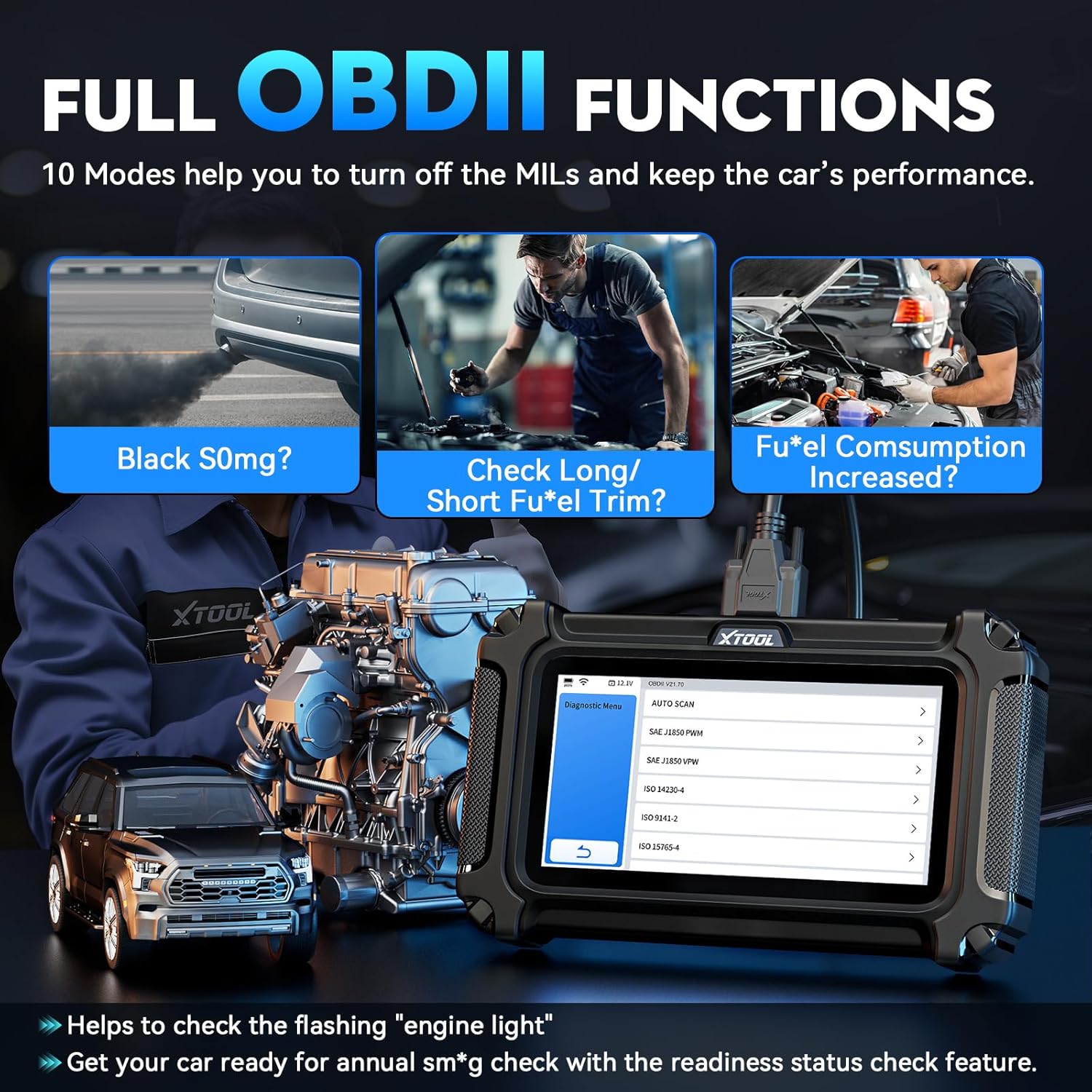 Thumbnail 3 de XTOOL D6S OBD2 Diagnostic Scanner 2025