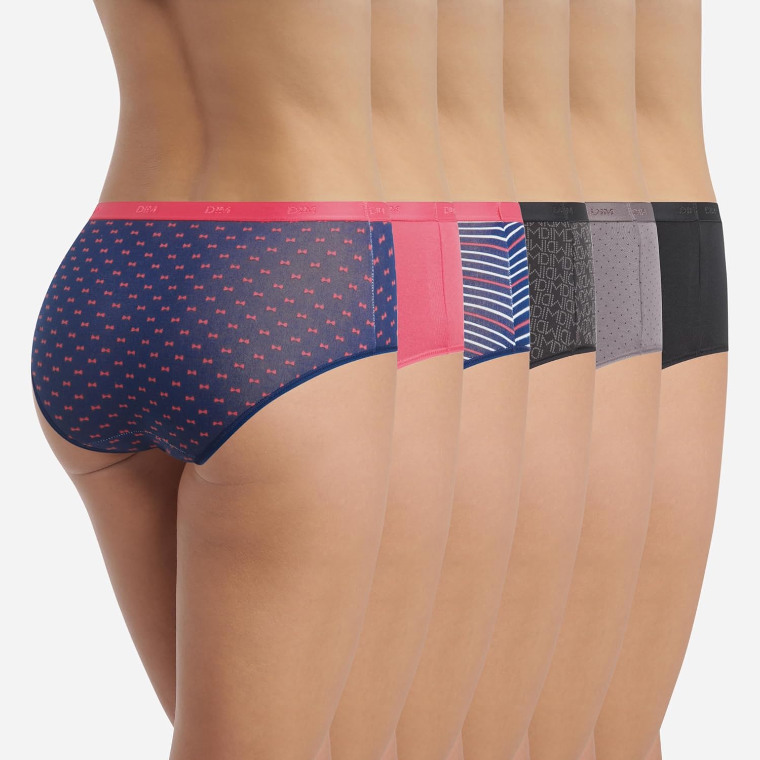 Thumbnail 2 de DIM Boxer Femme Les Pockets Coton Stretch Colorés x6 — Pack de 6 boxers coton stretch DIM