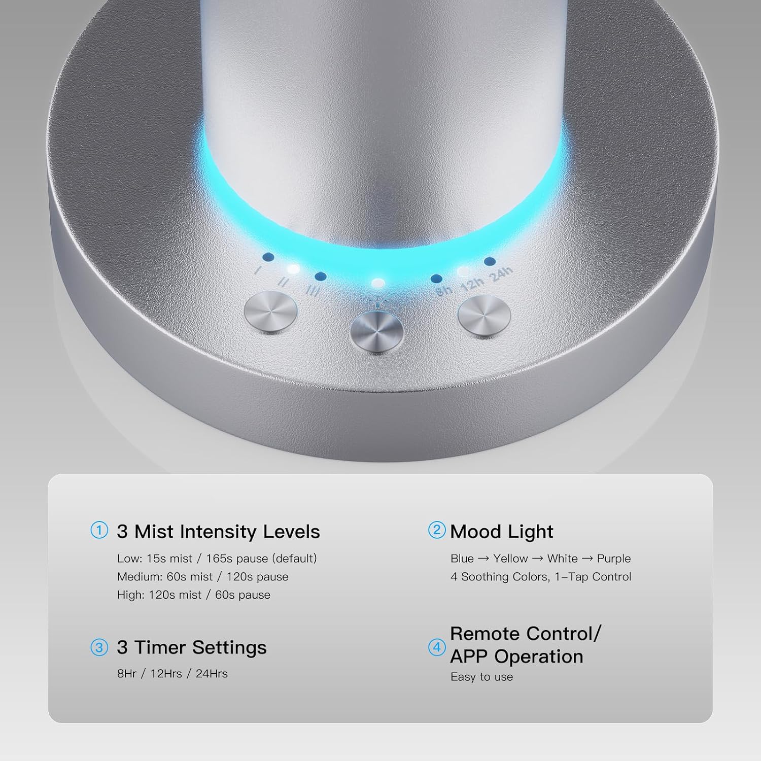Detalle 2 de Waterless Aroma Diffuser, 8000mAh Battery