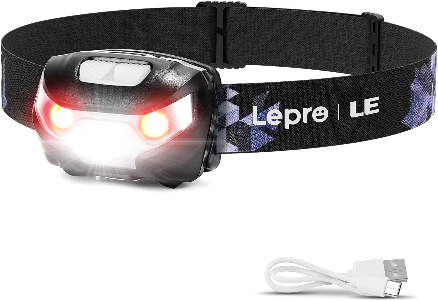 Detalle de LE Stirnlampe LED Wiederaufladbar 1200 mAh