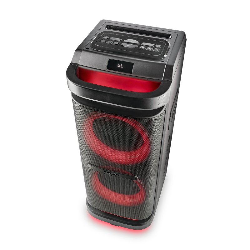 Detalle de NGS Wild Space 2: Altavoz DJ Portátil 400W RMS con Bluetooth 5.3, USB y micrófono