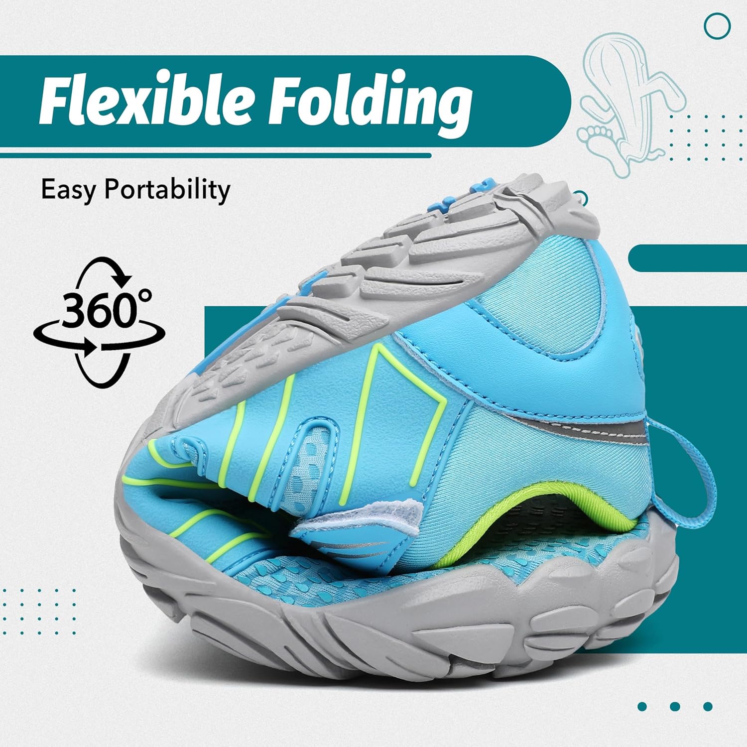 Detalle de SAGUARO Scarpe Barefoot Unisex: minimaliste per Trail, Trekking e palestra