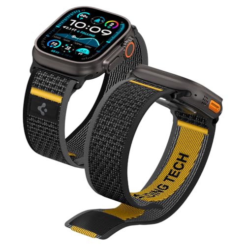 Detalle de Spigen Correa Athlex Air para Apple Watch Ultra 3/2/1 y Series 11/10/9/8/7-4/SE (49/46/45/44mm) negro activo