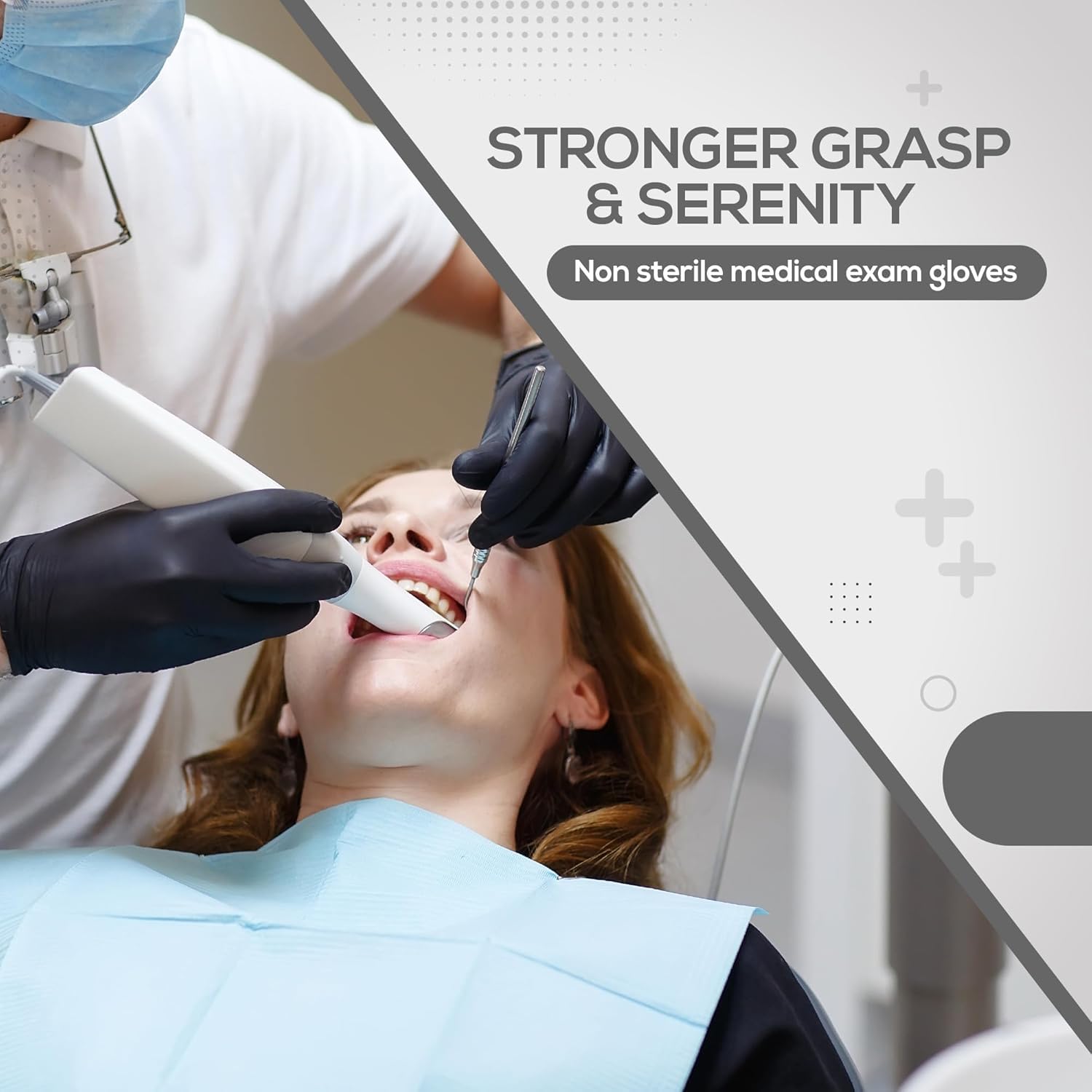 Thumbnail 4 de PRAIMA Schwarze Nitril Einweghandschuhe 100 Stück