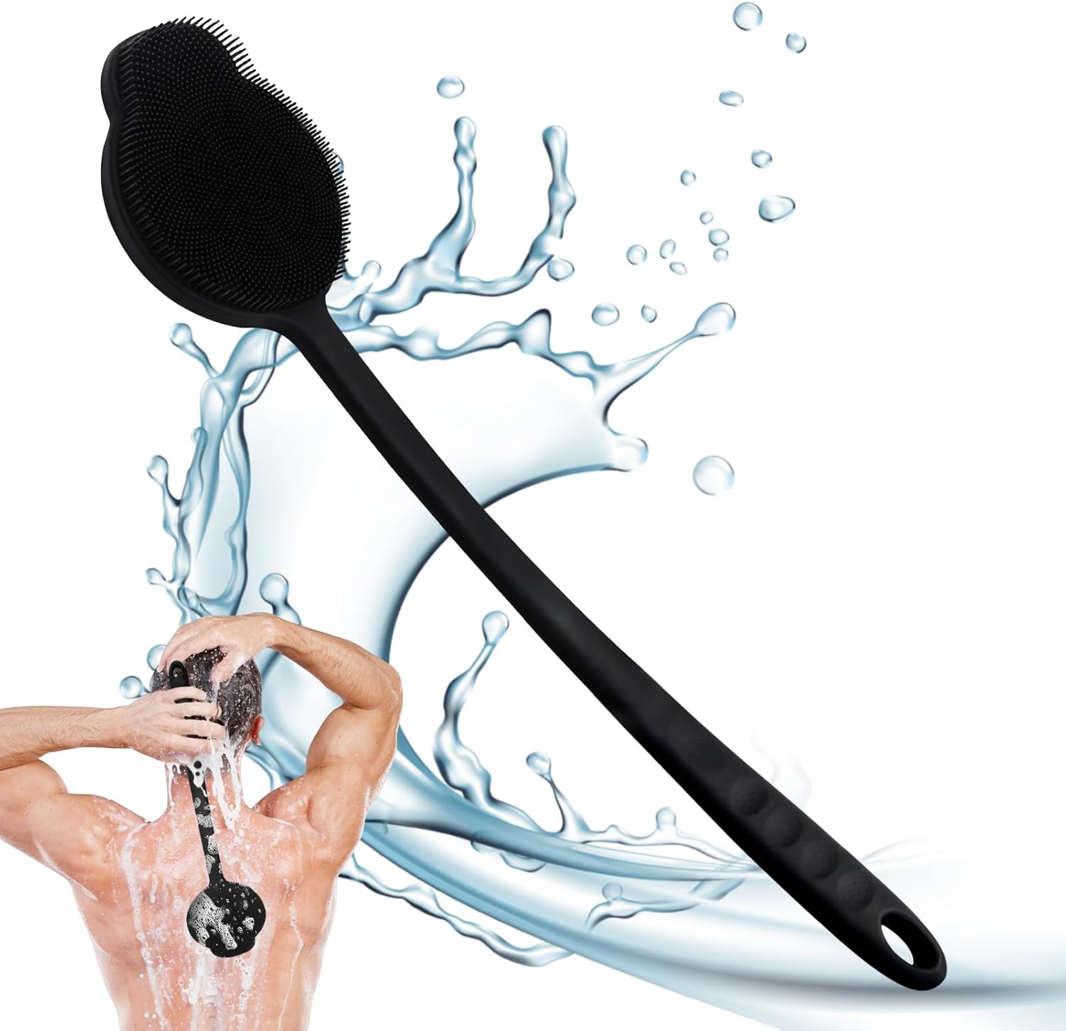 Thumbnail 6 de Silicone Body Scrubber 15 inch long handle