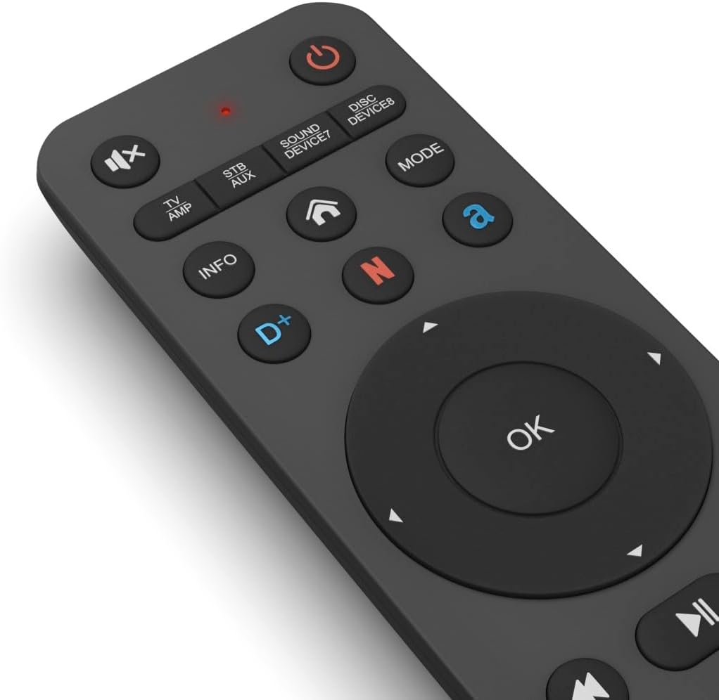 Detalle de Hama Télécommande Universelle Infrarouge TV (jusqu’à 8 appareils) avec apprentissage et touches Streaming