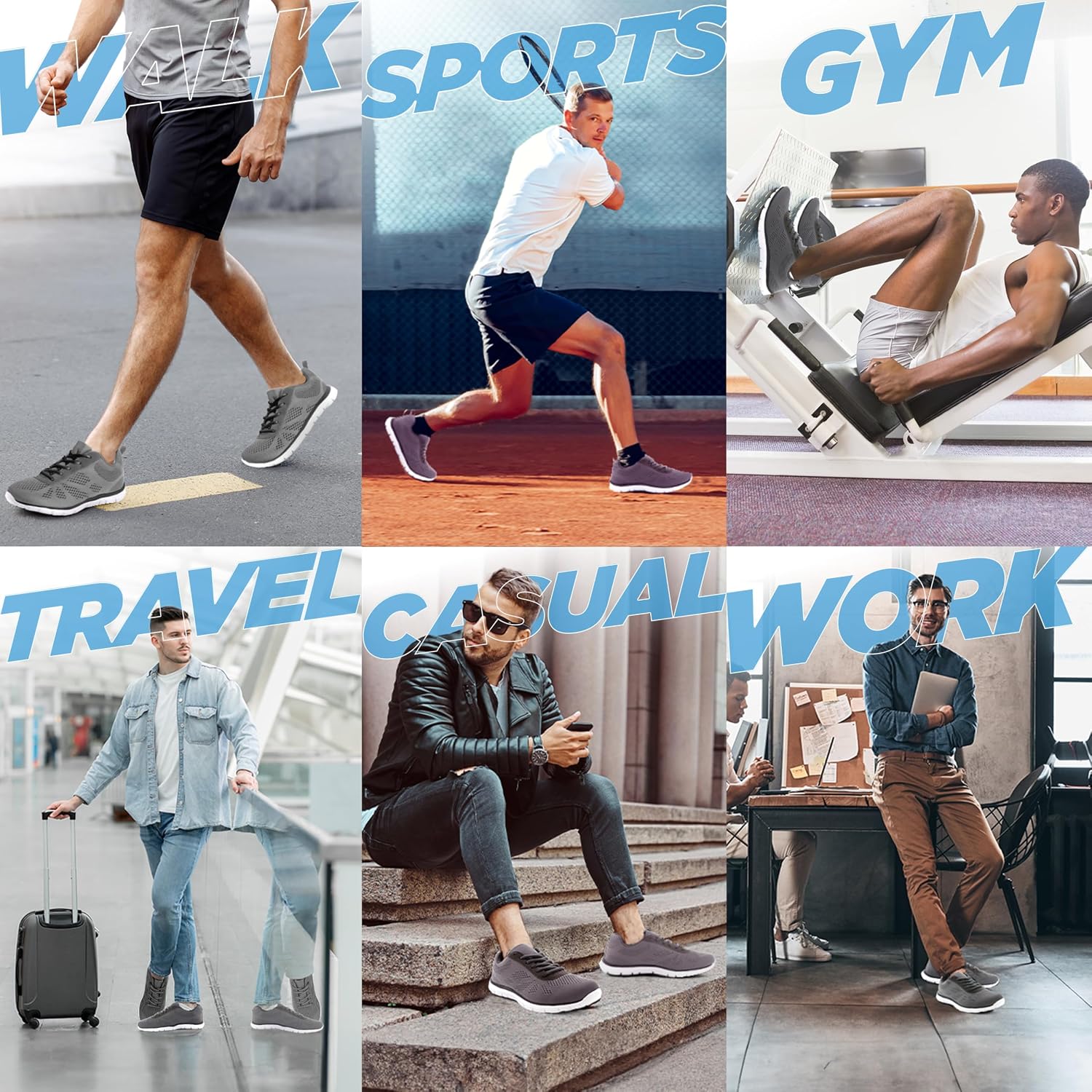 Thumbnail 6 de Get Fit Mens Mesh Running Trainers