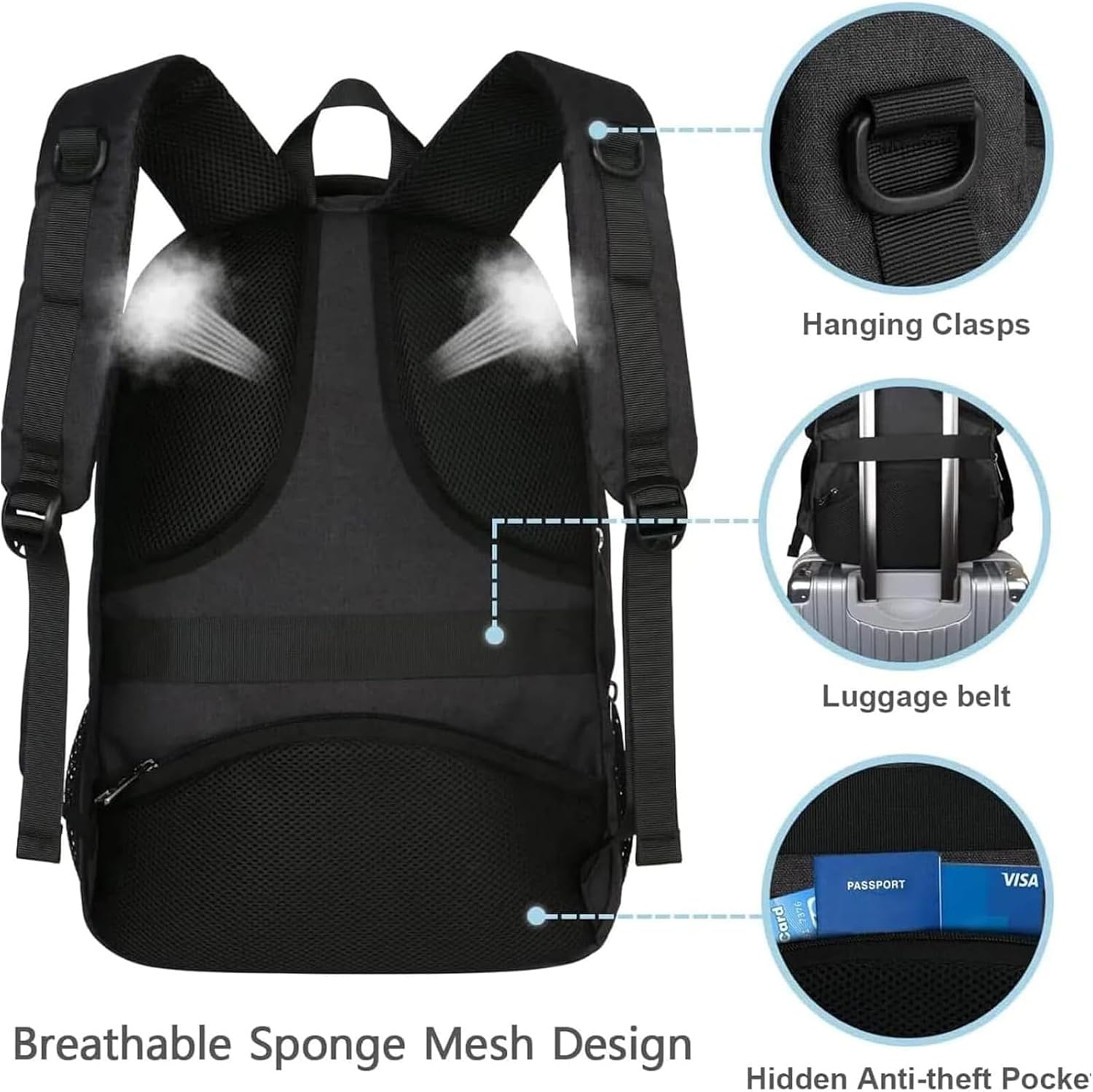 Thumbnail 5 de MATEIN Mochila Antirrobo 17,3" para portátil