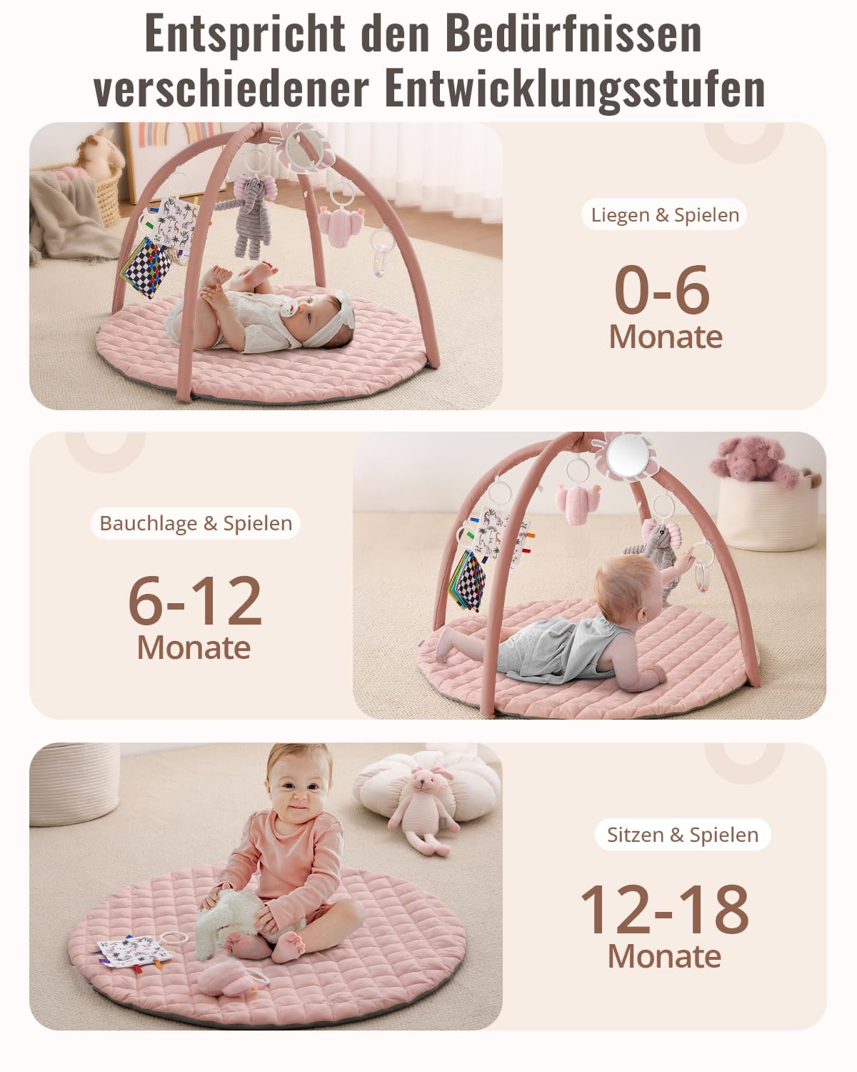 Thumbnail 4 de Blissful Diary Spielbogen Baby 6 Spielzeuge