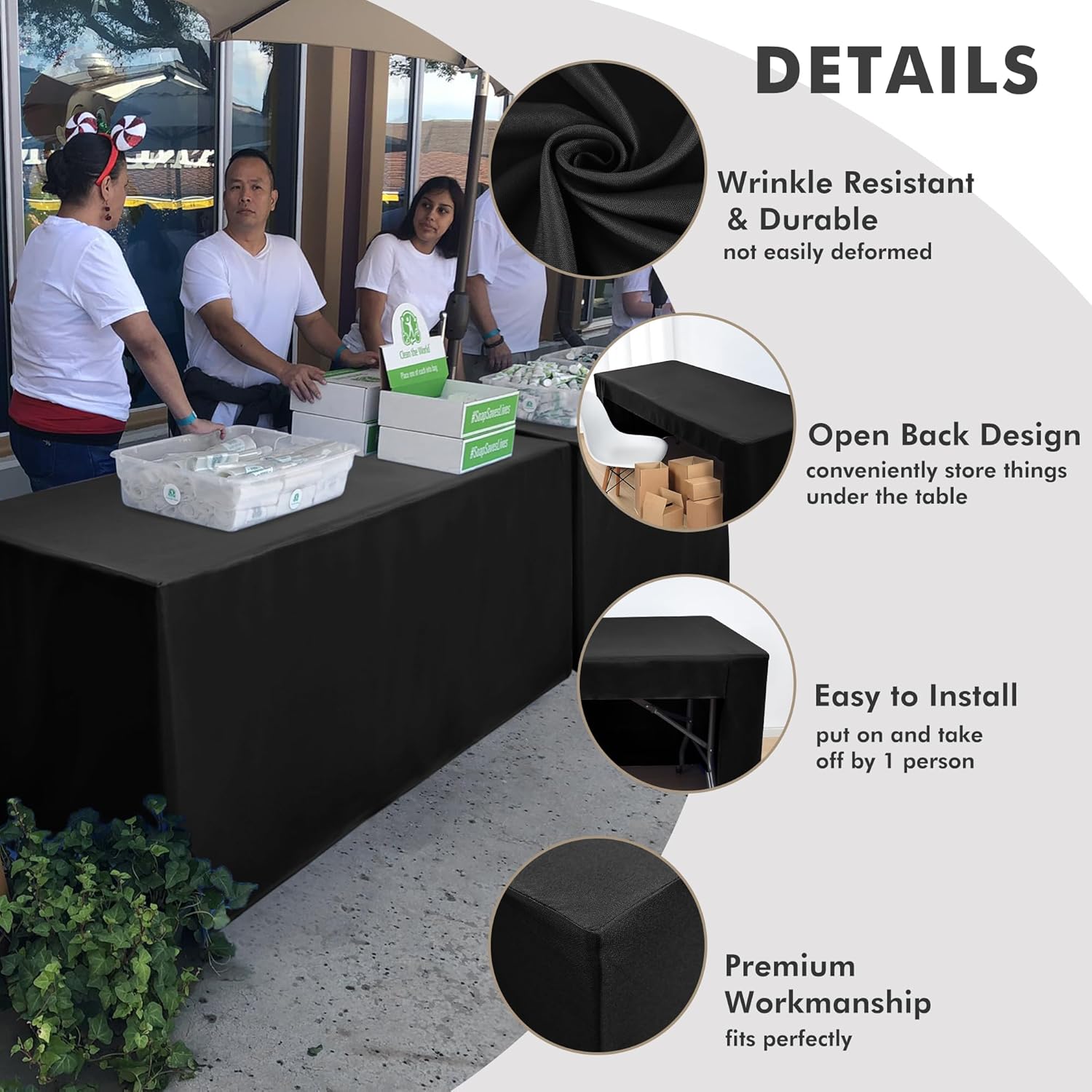 Thumbnail 2 de Nasitos 8ft Open Back Tablecloth 🍽