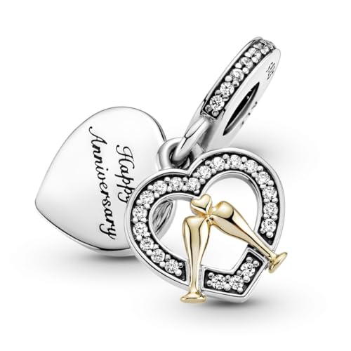 Thumbnail 1 de Pandora Colgante Iconos Copas de Celebración: Pandora Moments en Plata de Ley y Oro 14K con Circonitas