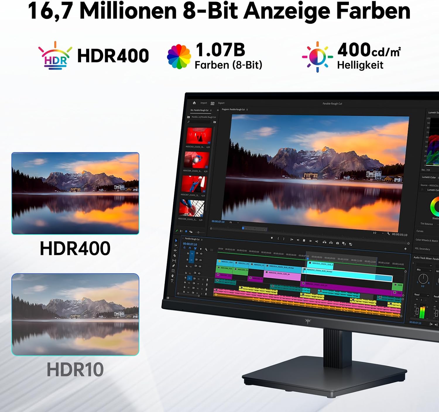 Detalle de KTC 27 Zoll 4K UHD Monitor – IPS, HDR400, 60 Hz, Farbvielfalt