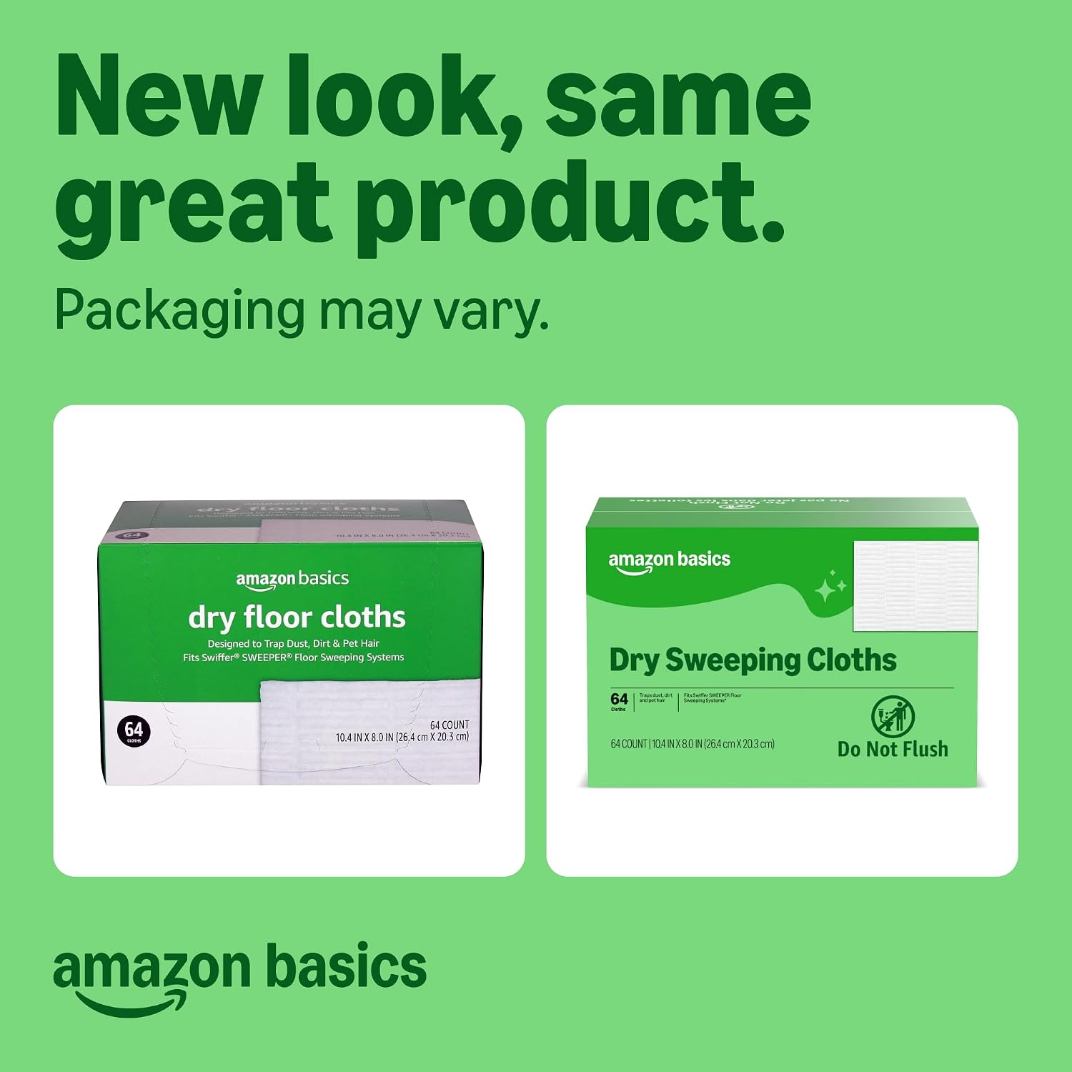 Detalle 2 de Amazon Basics Dry Sweeping Cloths, 64 Count