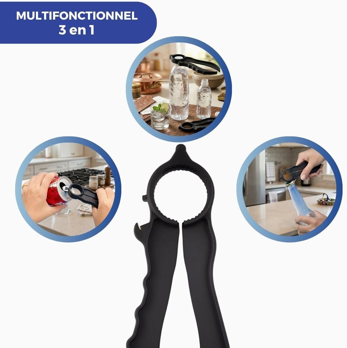 Detalle de Mobiclinic ouvre-bouteille ergonomique 🍾