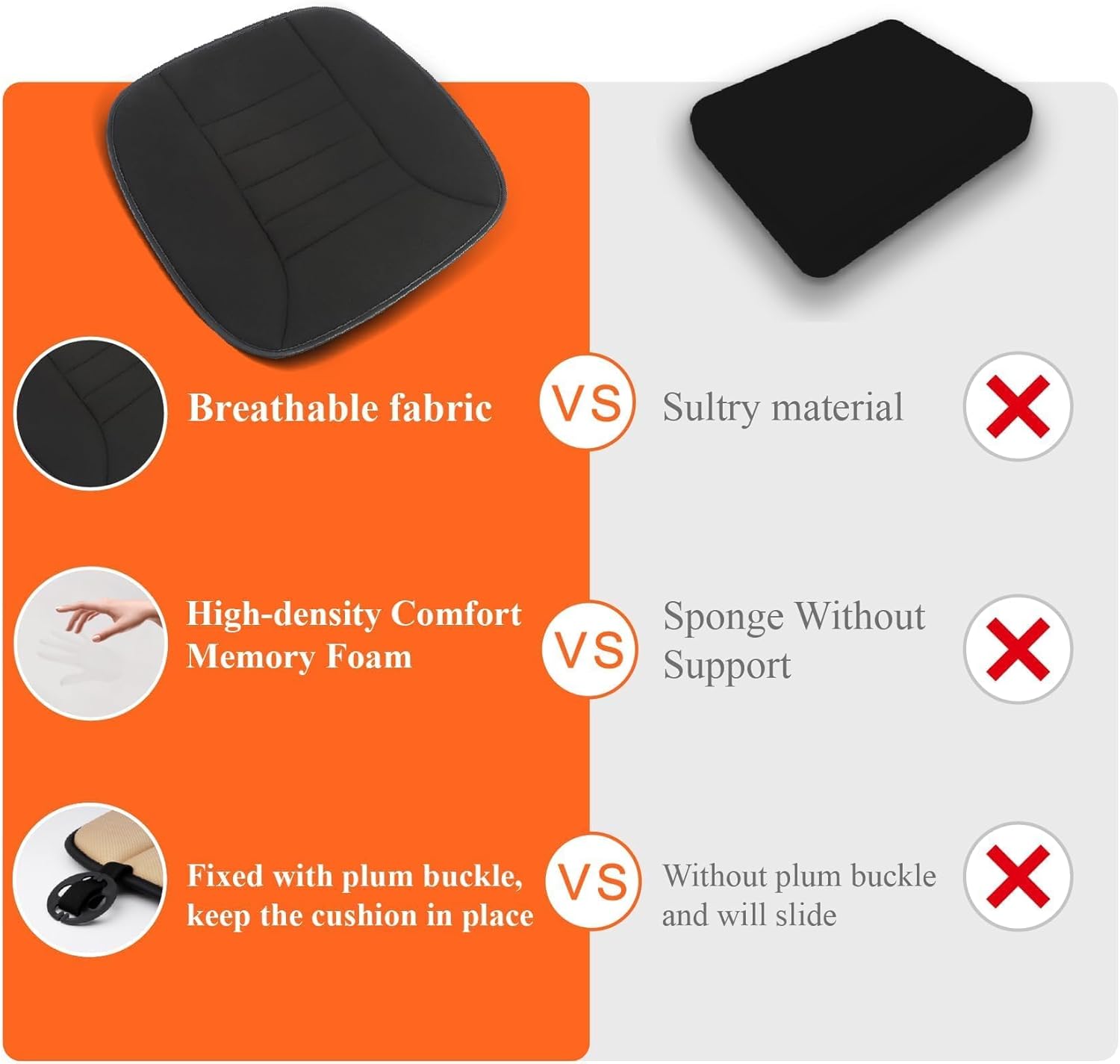 Thumbnail 6 de kingphenix Car Seat Cushion 1.2-inch memory foam