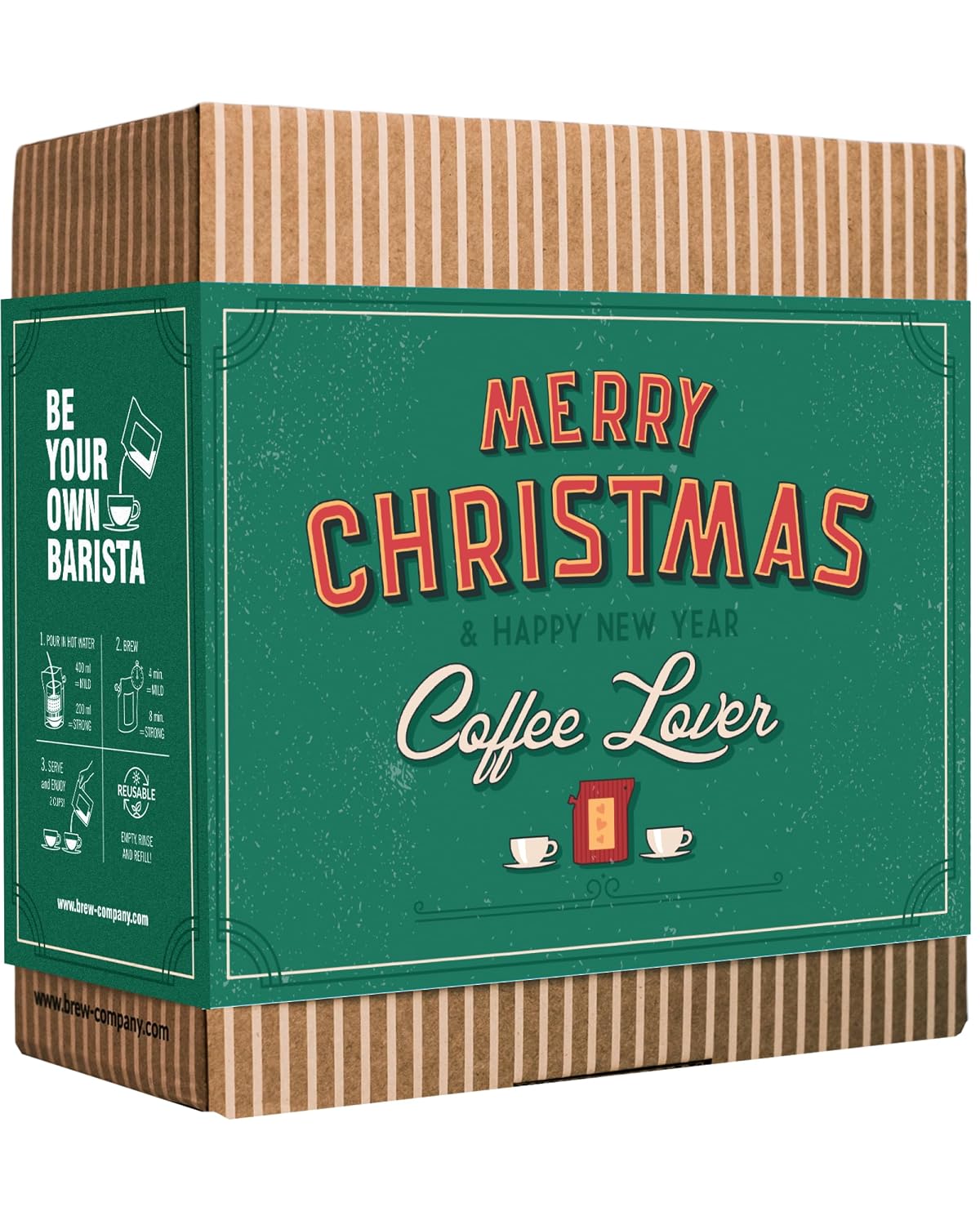 Detalle de GROWER'S CUP Weihnachts-Geschenkset mit 5 Coffee Brewers – Gourmet-Kaffee aus aller Welt
