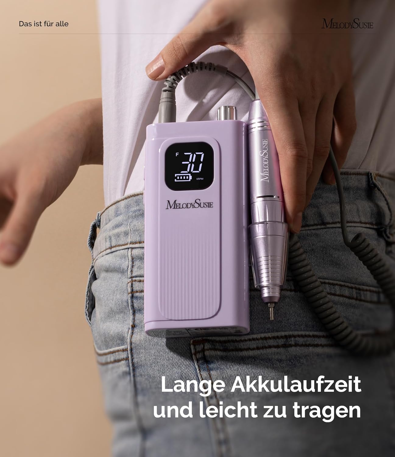 Thumbnail 1 de MelodySusie SC300F – professioneller aufsteckbarer Nagelfräser mit LCD und bis 30.000 U/min