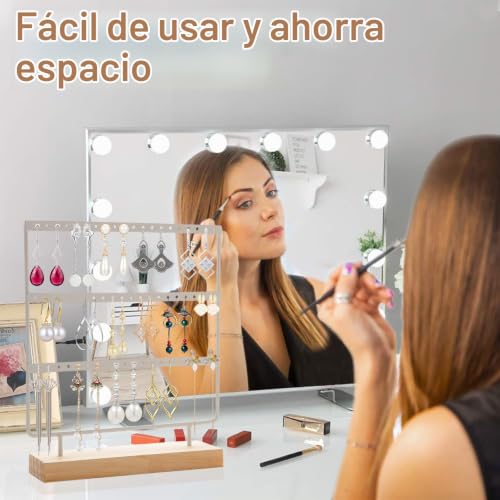 Thumbnail 6 de SZSMW 60: Organizador y Expositor de Pendientes de 3 Capas (60 Compartimentos)