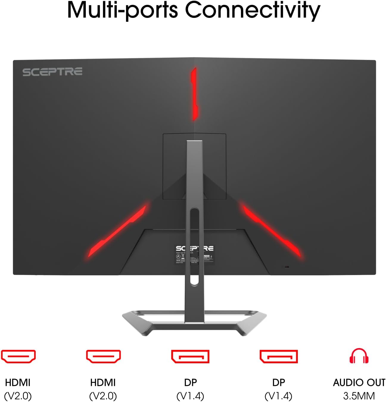 Thumbnail 2 de Sceptre 32-inch 4K UHD Monitor (U325W-UPT Series) with DisplayPort x2, HDMI x2, and Built-In Speakers
