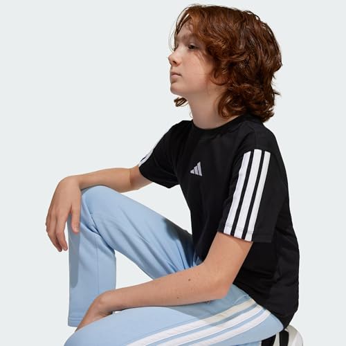 Thumbnail 7 de adidas Unisex Bambini Essentials 3 Stripes T-Shirt, Black/White, 15-16 Years
